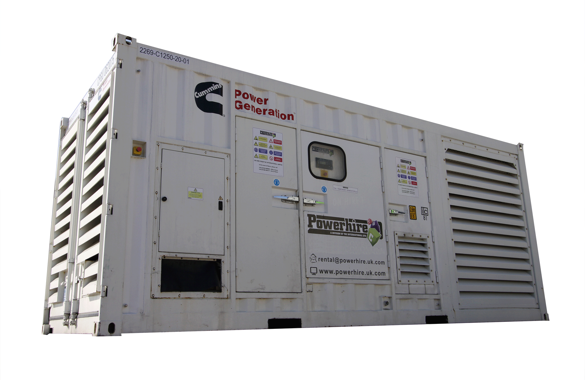 1250kV Generator Hire [20ft Container] Powerhire