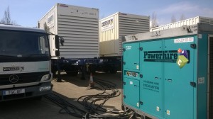 commissioning temporary generators