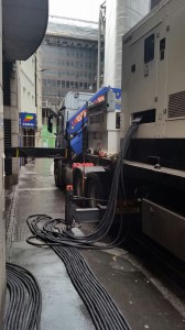 temporary generator hire and distribution hire for Foreign Bank